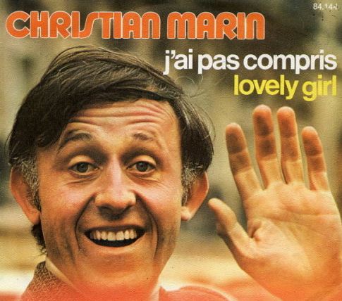 Christian Marin - Pochette d'un 45 tours de 1973 (c) A. Nisak